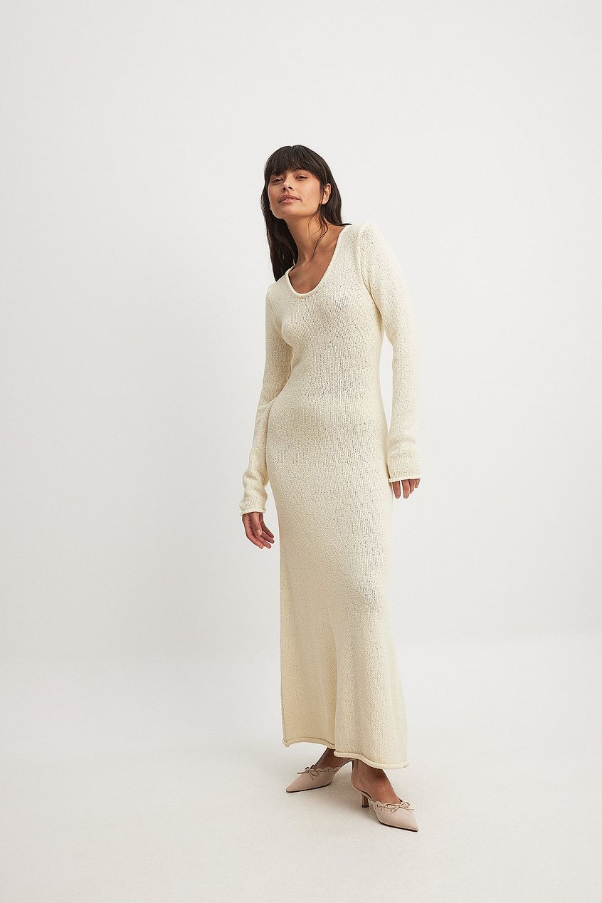 Knitted Long Sleeve Maxi Dress