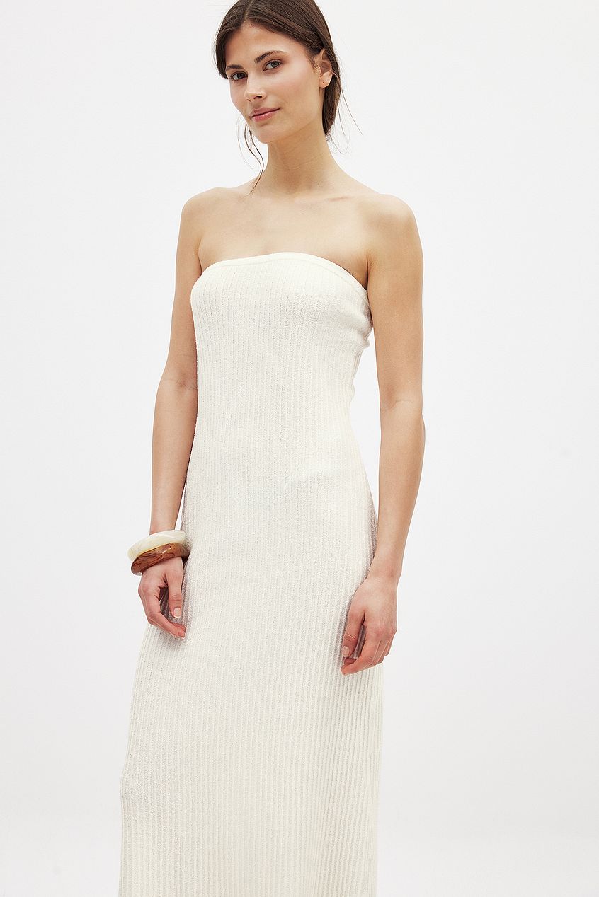 Na-kd Knitted Midi Tube Dress