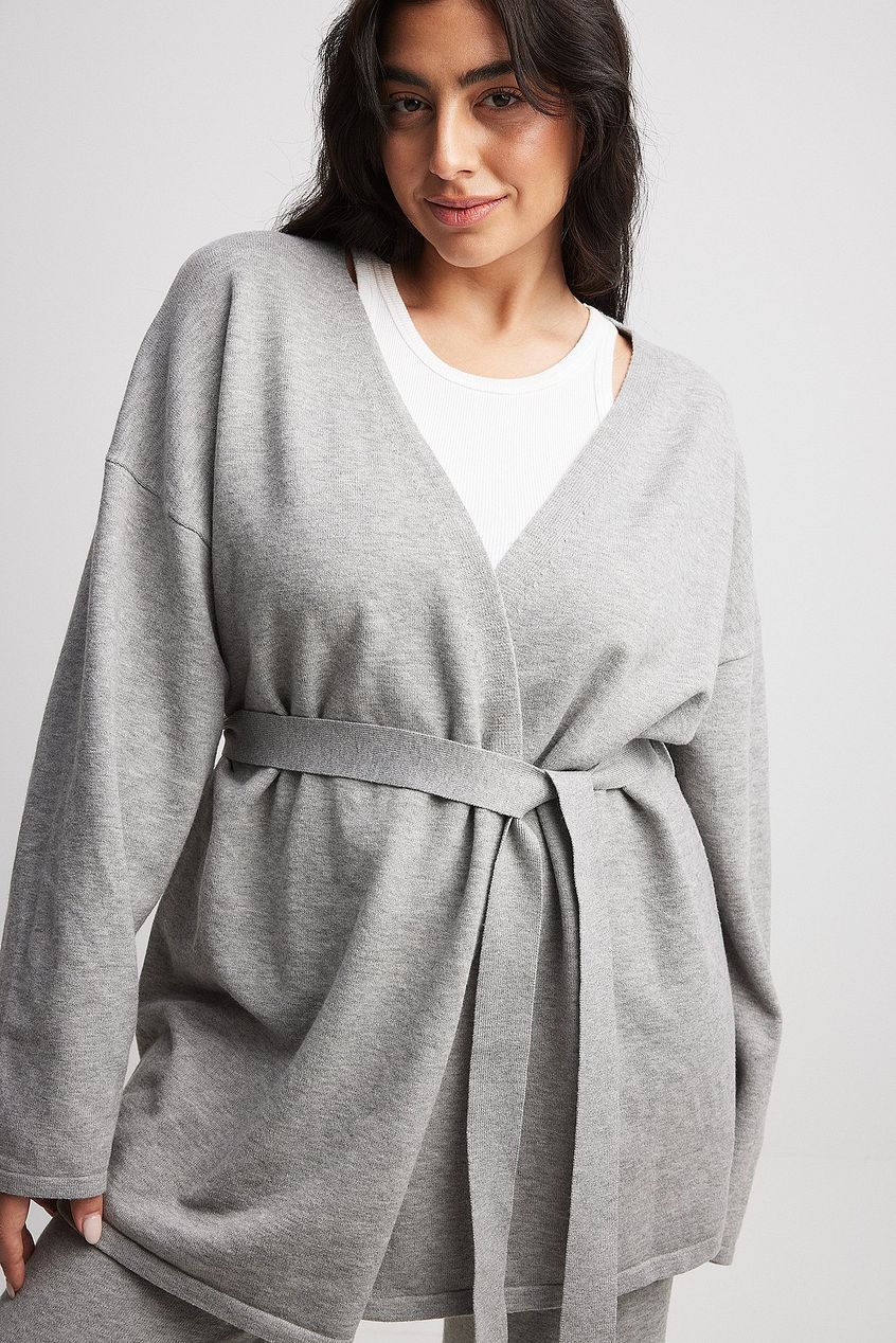 Knitted Wrap Cardigan