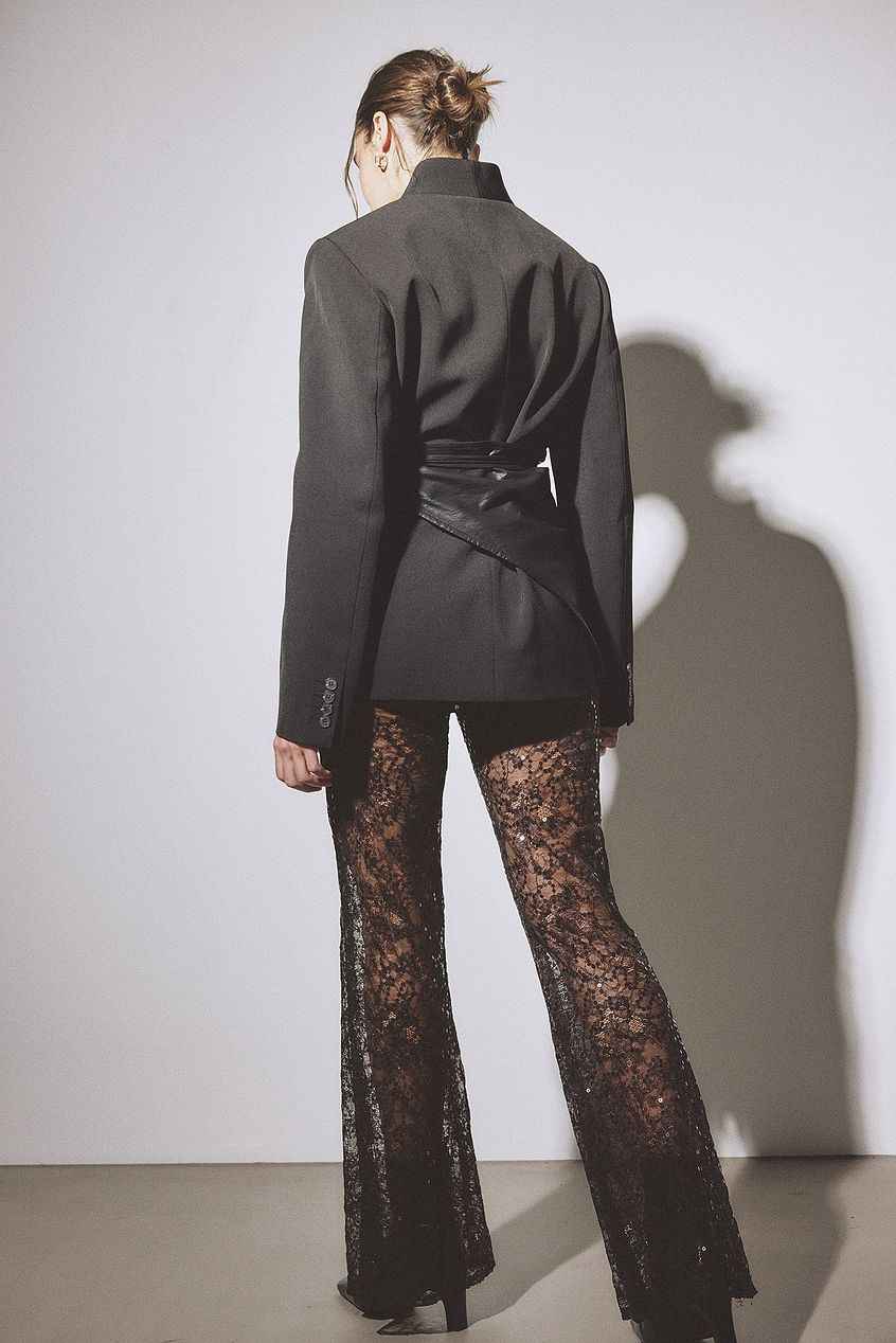 Na-kd Lace Sequin Trousers