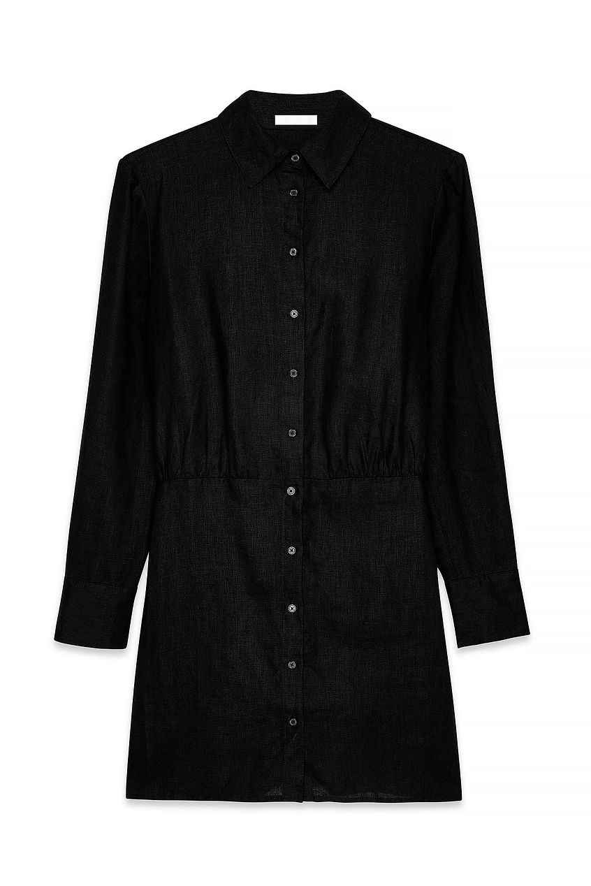 Na-kd Linen Shirt Dress