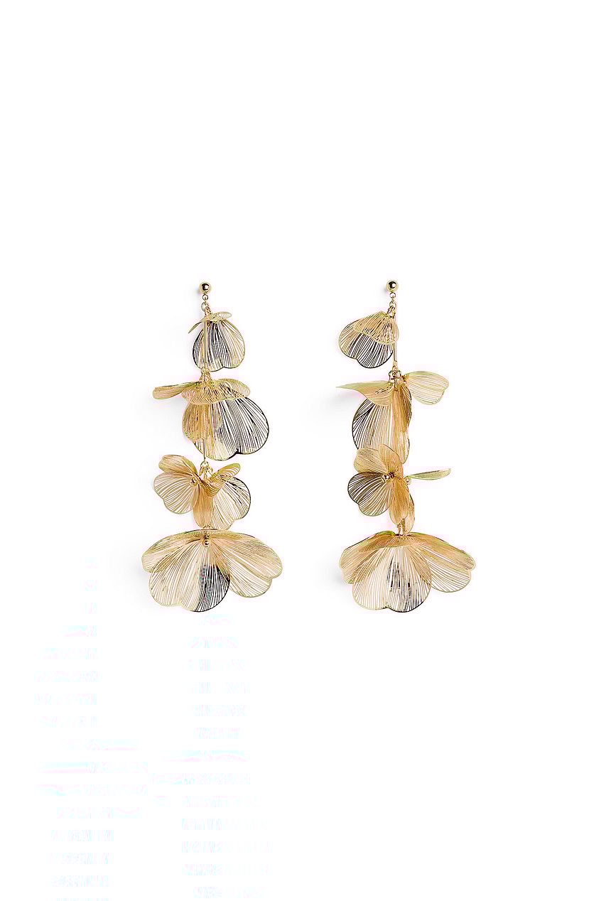 Long Flower Earrings