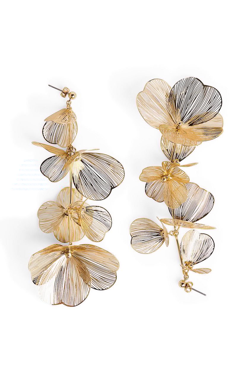 Long Flower Earrings