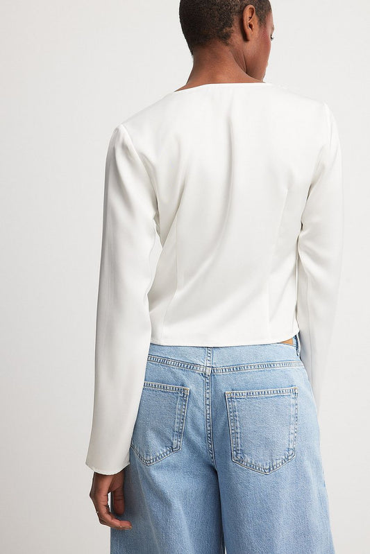 Long Sleeve Lace Detail Top