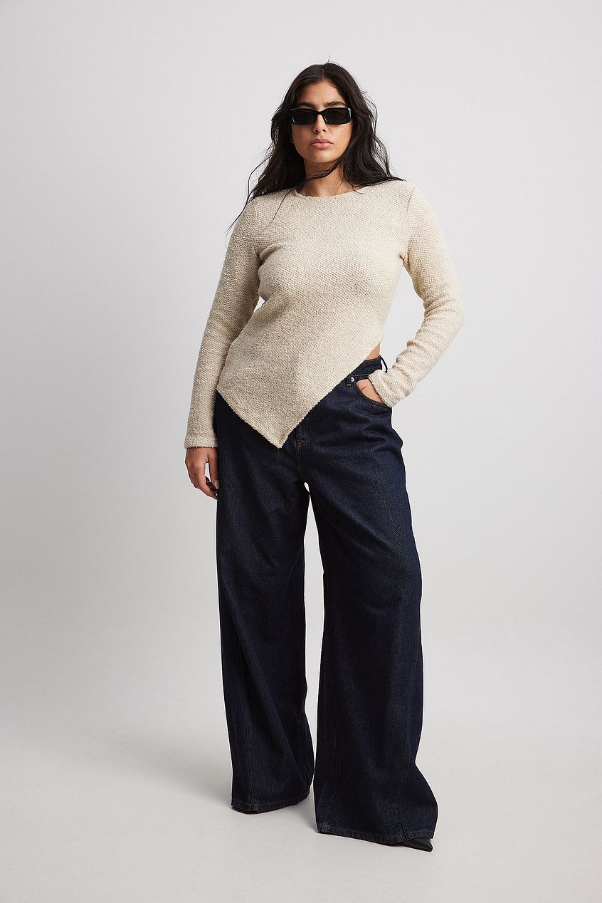 Long Sleeve Structure Jersey Top