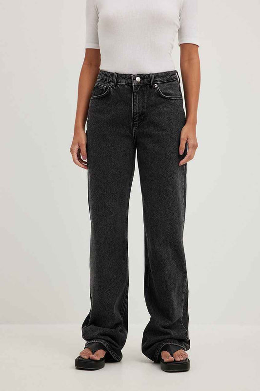 Na-kd - Straight Mid Waist Jeans