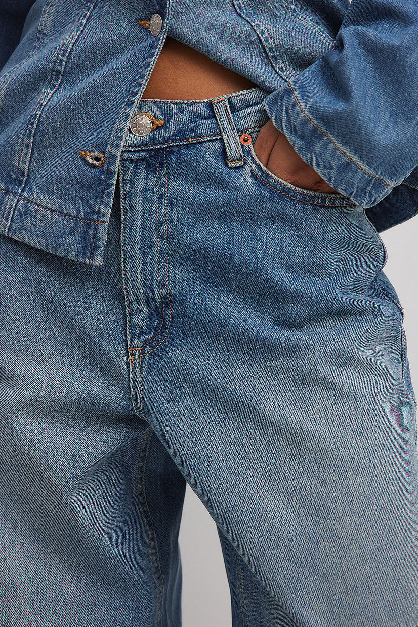 Na-kd Loose Low Waist Long Jeans