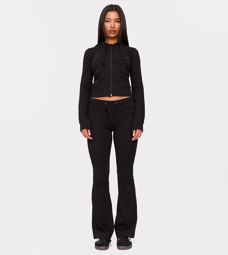 Plt - Low Rise Skinny Fit Flared Trousers