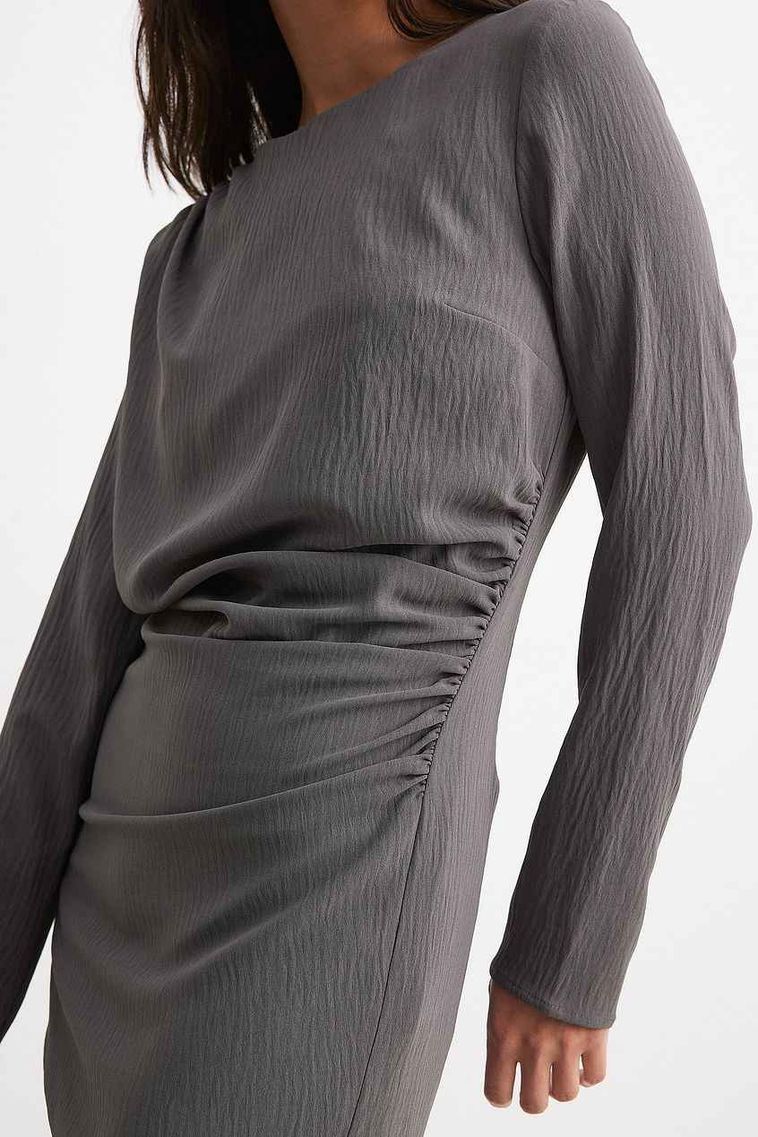 Na-kd Marked Waist Gathered Mini Dress