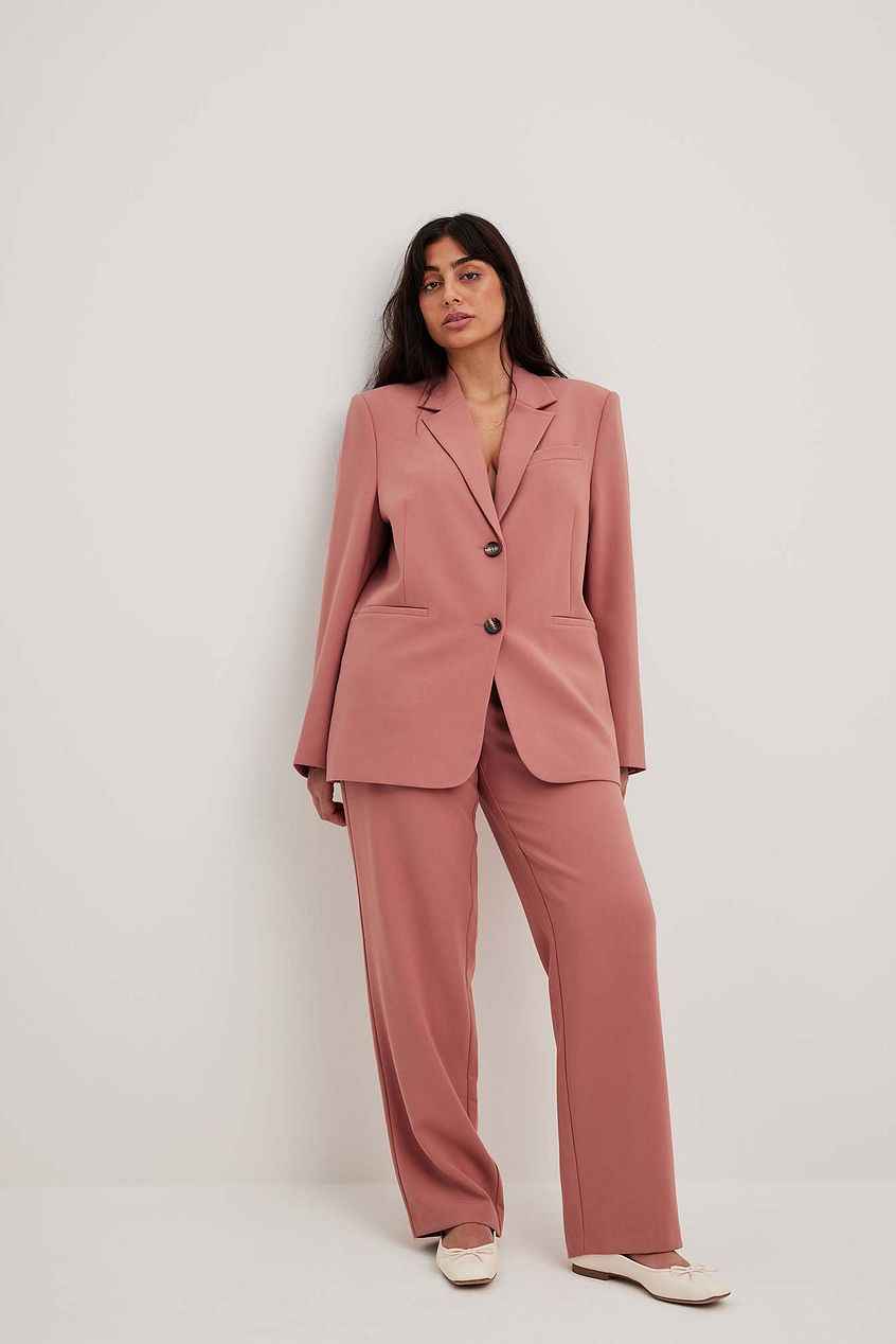 Na-kd Mid Waist Melange Suit Pants