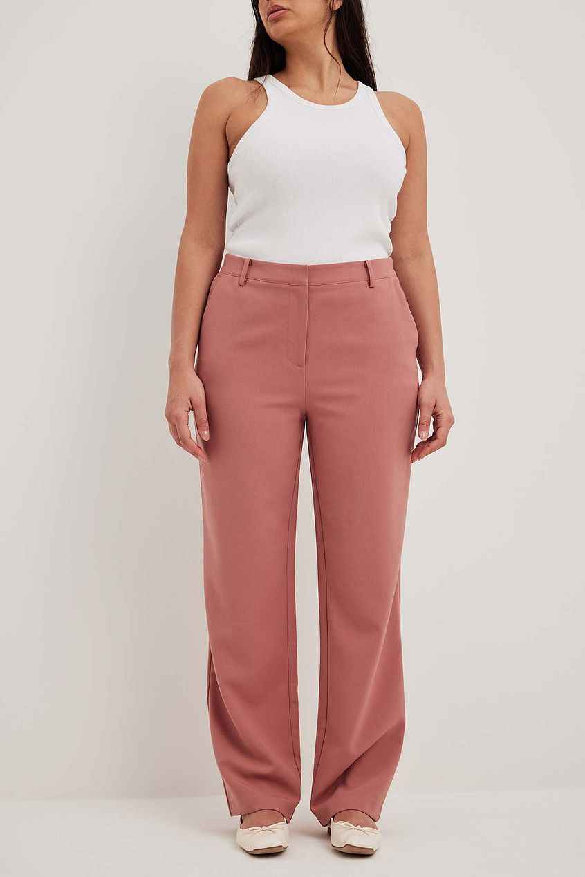 Na-kd Mid Waist Melange Suit Pants
