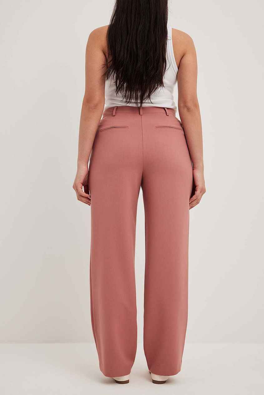 Na-kd Mid Waist Melange Suit Pants