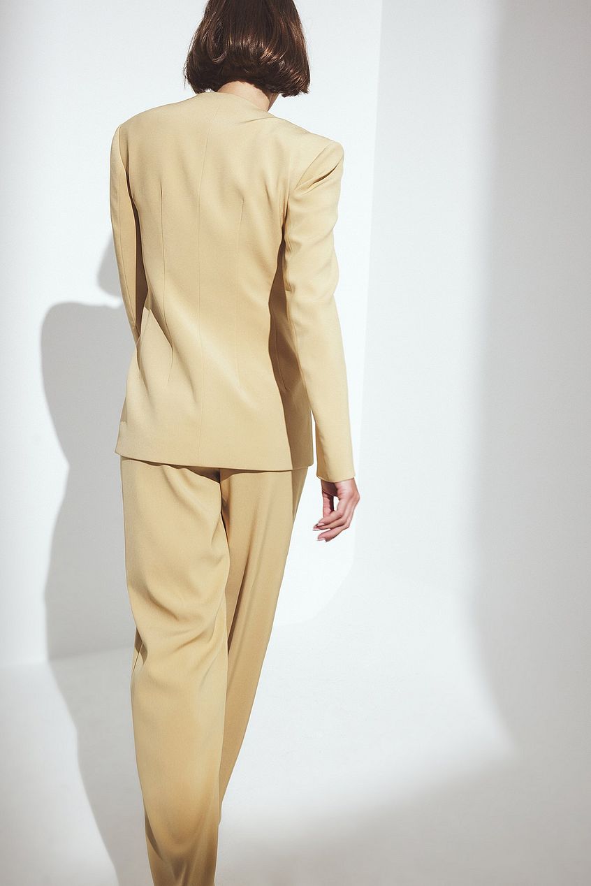 Na-kd Straight Mid Waist Trousers
