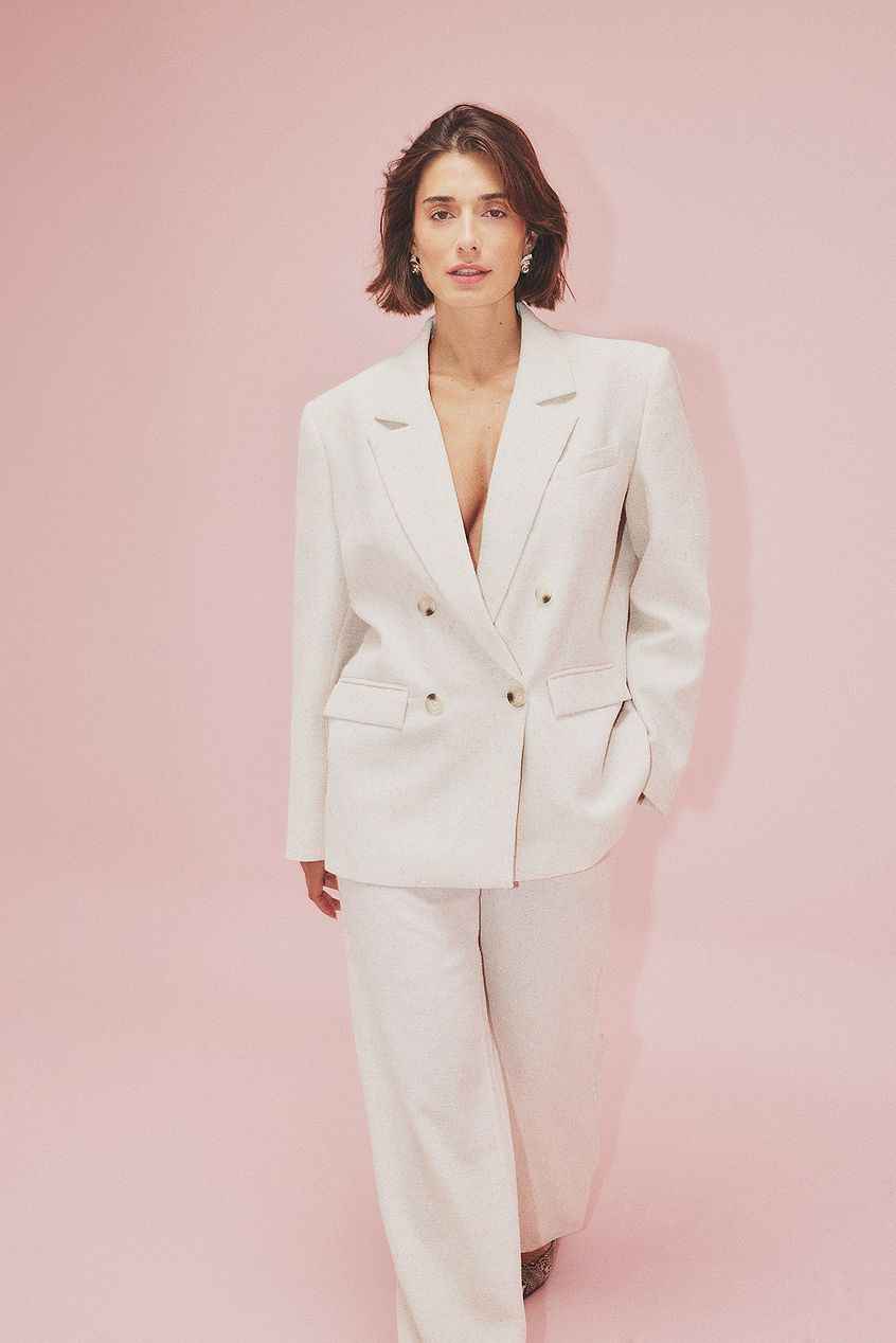 Na-kd Mid Waist Wide Leg Structured Pants