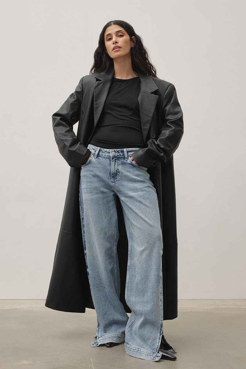 Na-kd - Slit Detail Denim