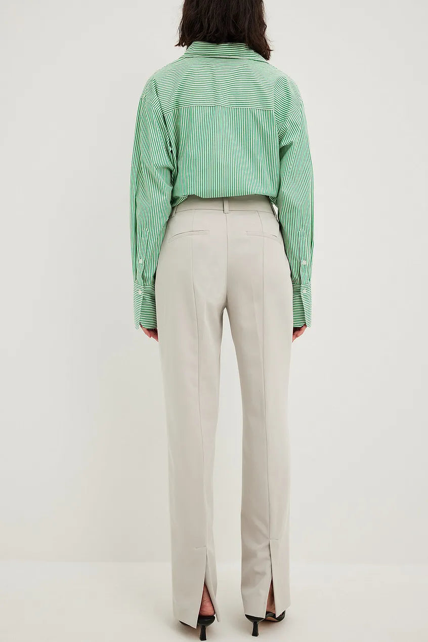 Back Slit Suit Pants