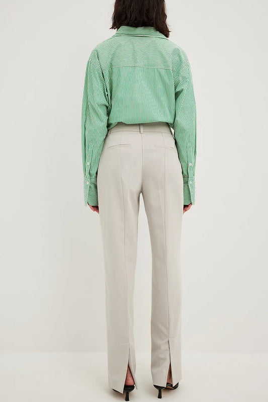 Back Slit Suit Pants