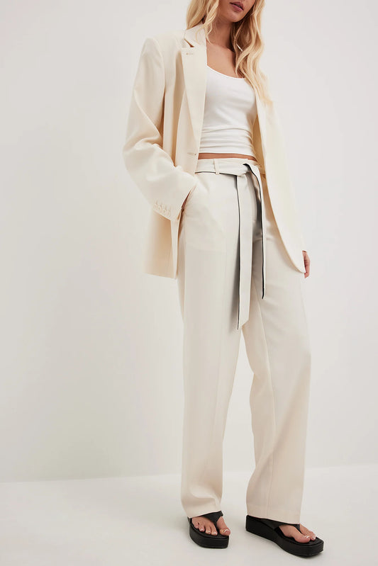 Belted Suit Trousers