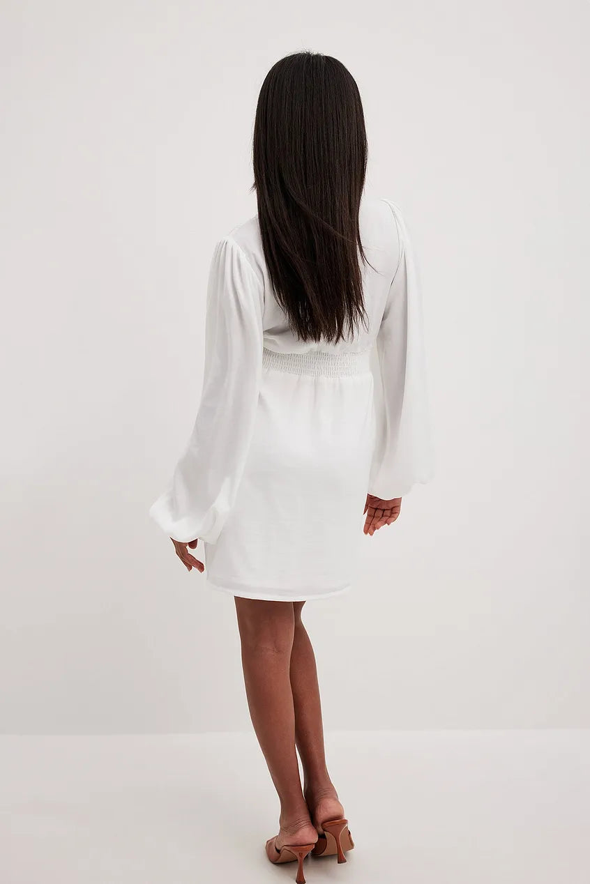 Button Front Detail Mini Dress