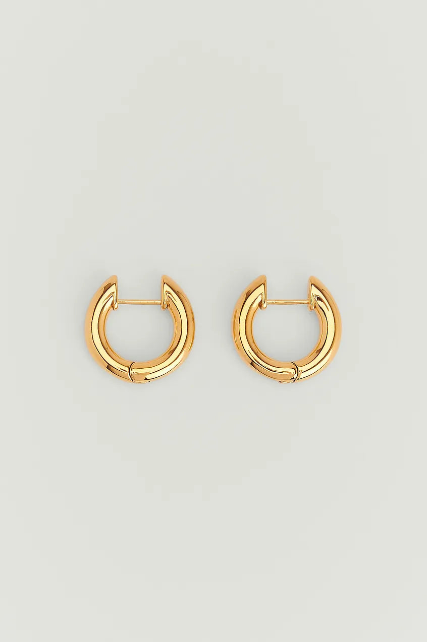 Chunky Gold Plated Hoops