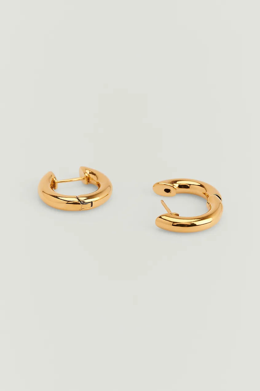 Chunky Gold Plated Hoops