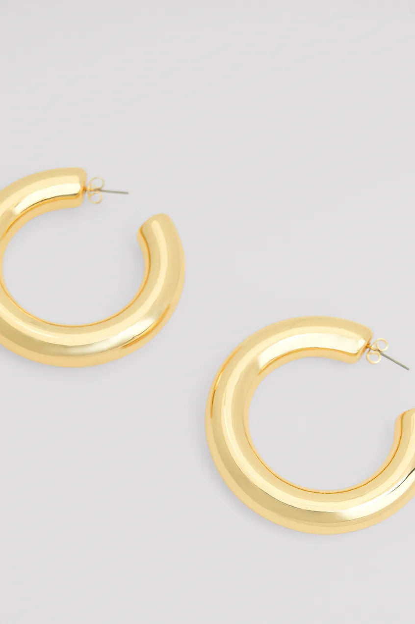 Chunky Rounded Earrings Gold