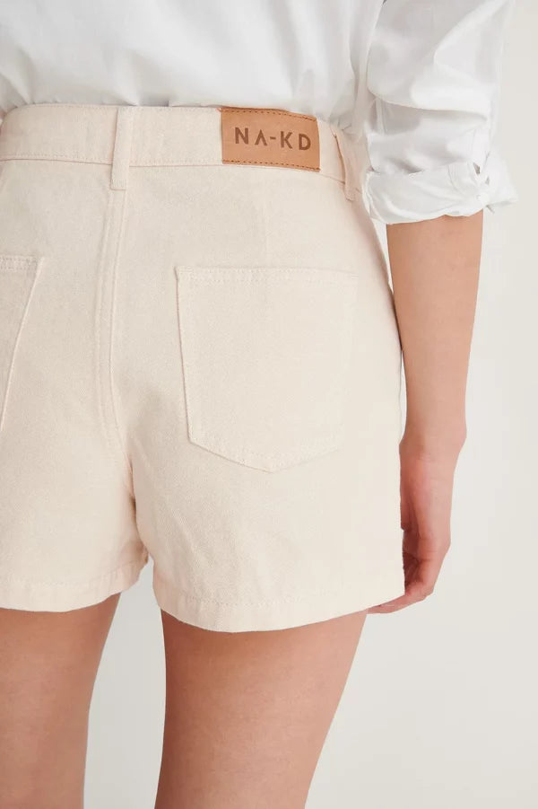 Organic Cropped Denim Shorts