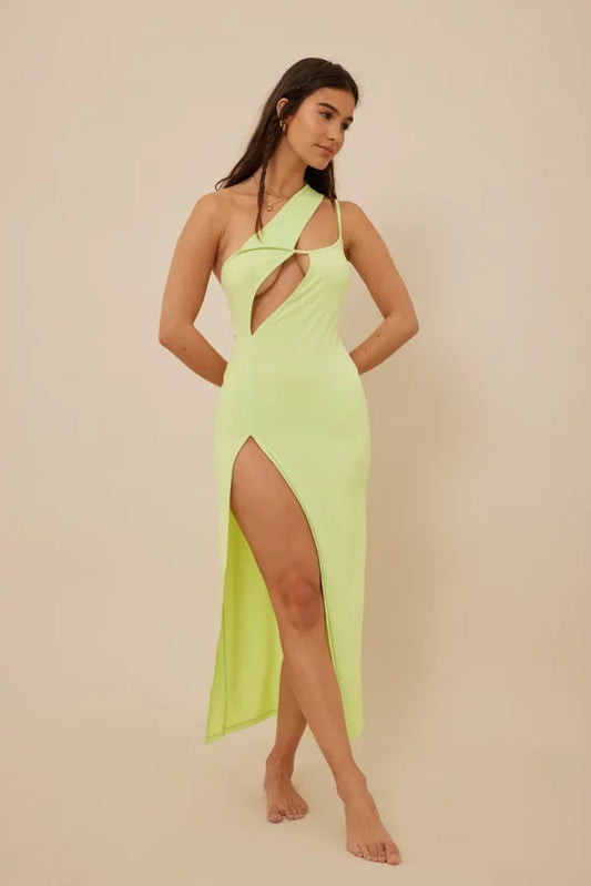 Cut Out Detail Midi Dress
