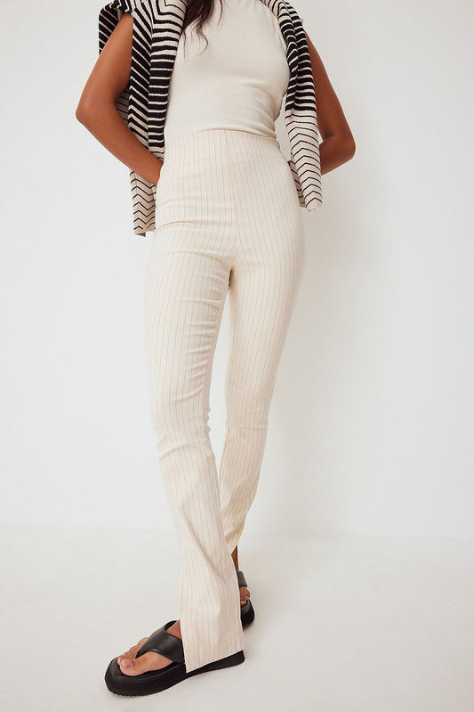 Fitted Slit Detail Pants