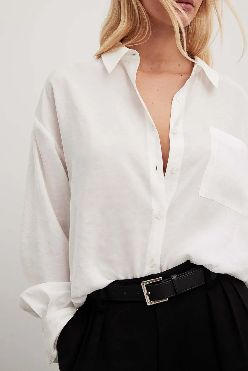 Flowy Long Sleeve Modal Shirt