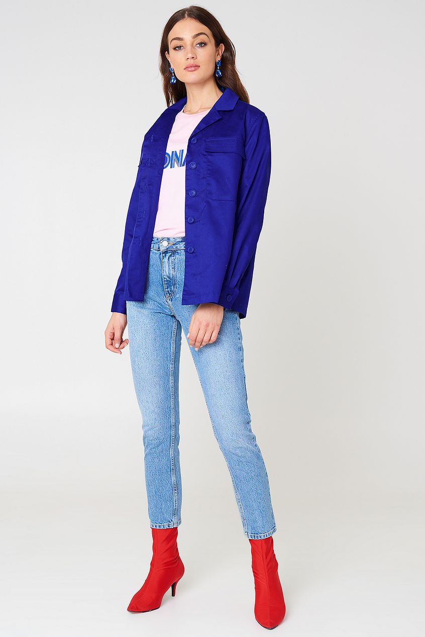 Front Pocket Short Jacket