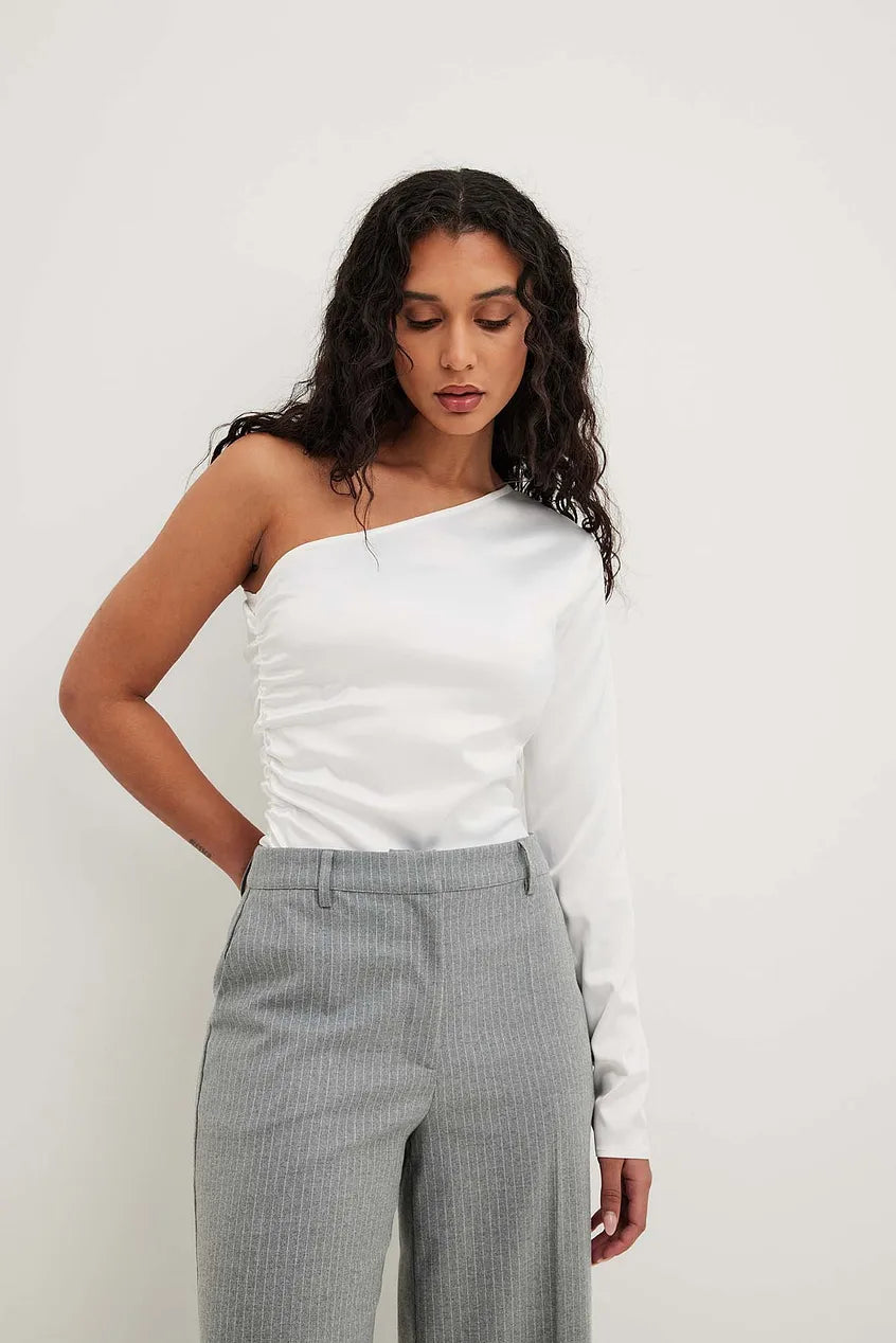 Gathered Front Satin Body