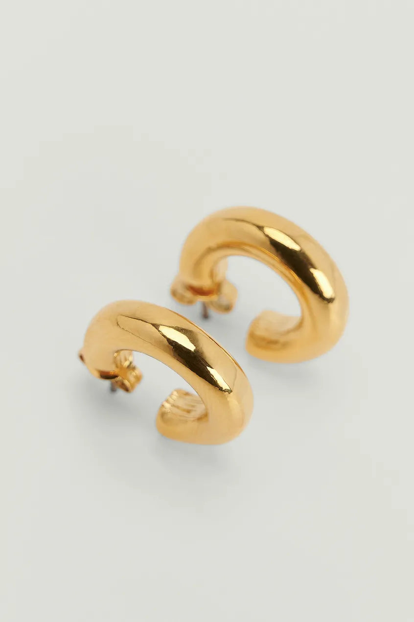Gold Plated Basic Small Hoops