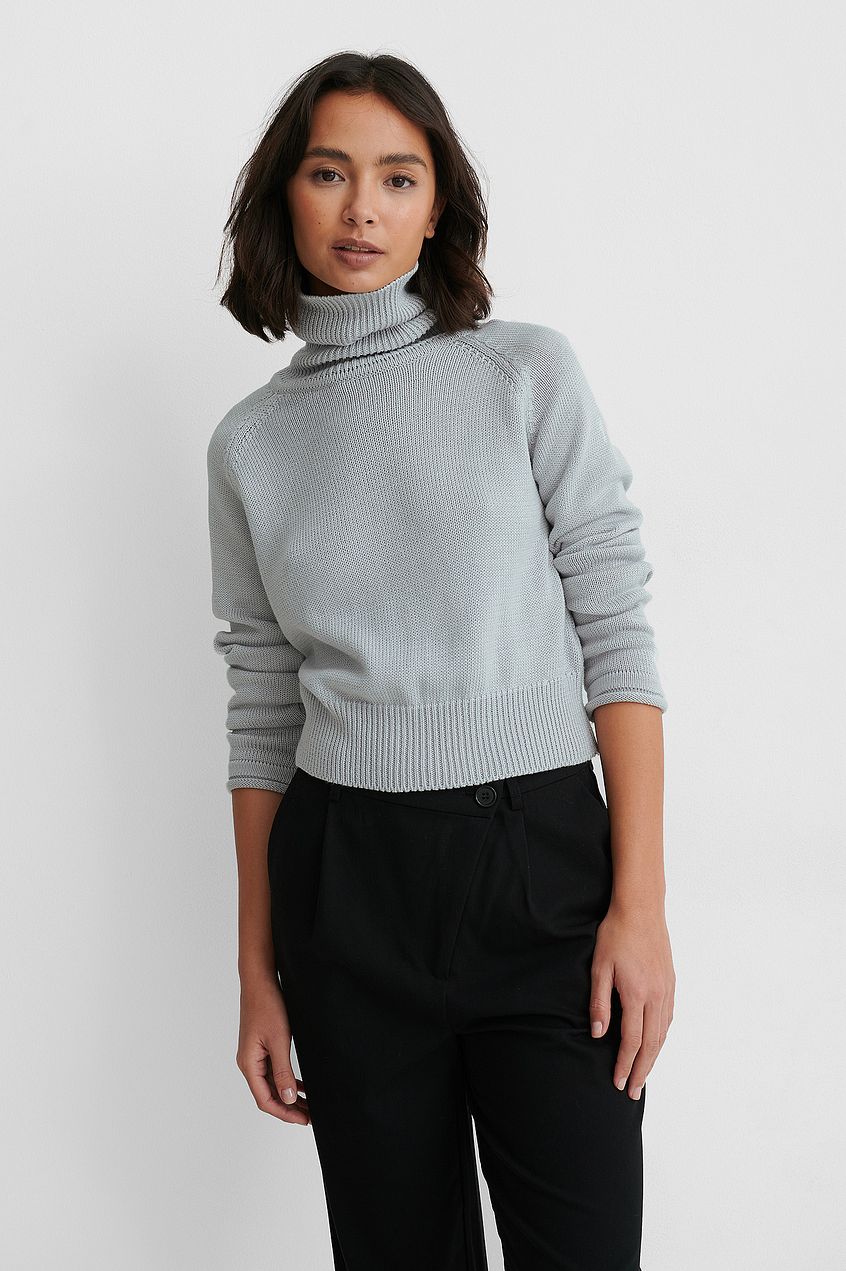 High Neck Knitted Sweater