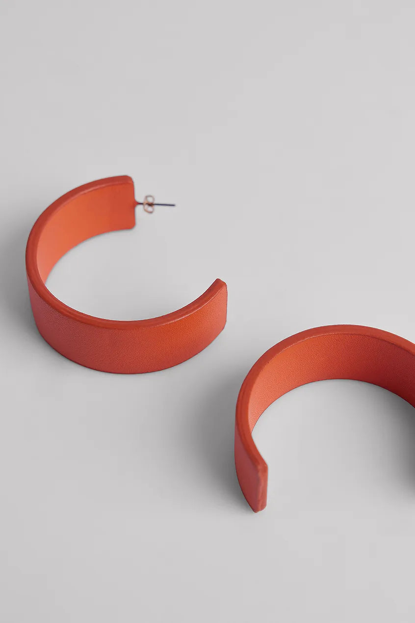 Hoop Earrings Orange