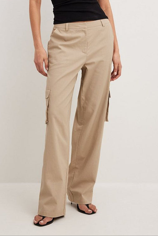 Linen Cargo Pants