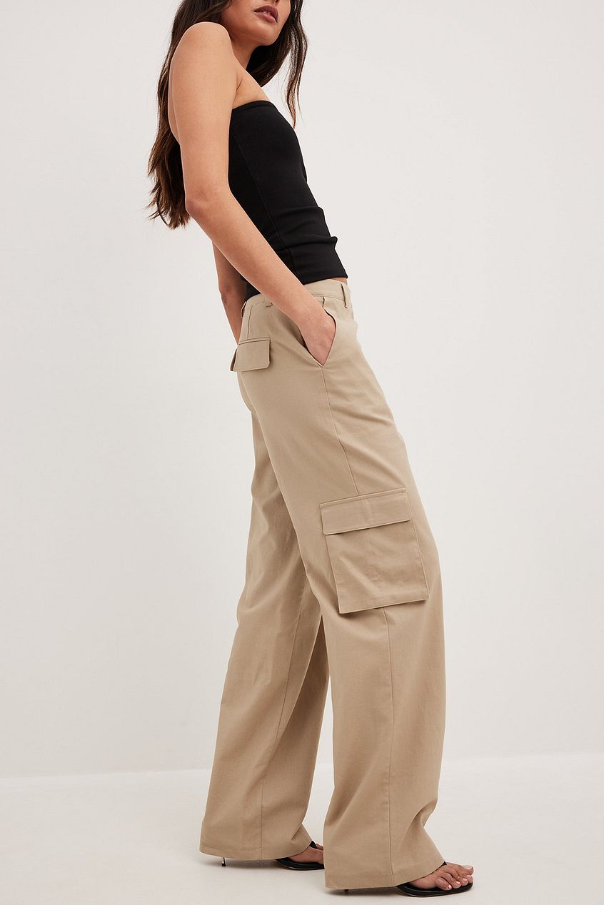 Linen Cargo Pants