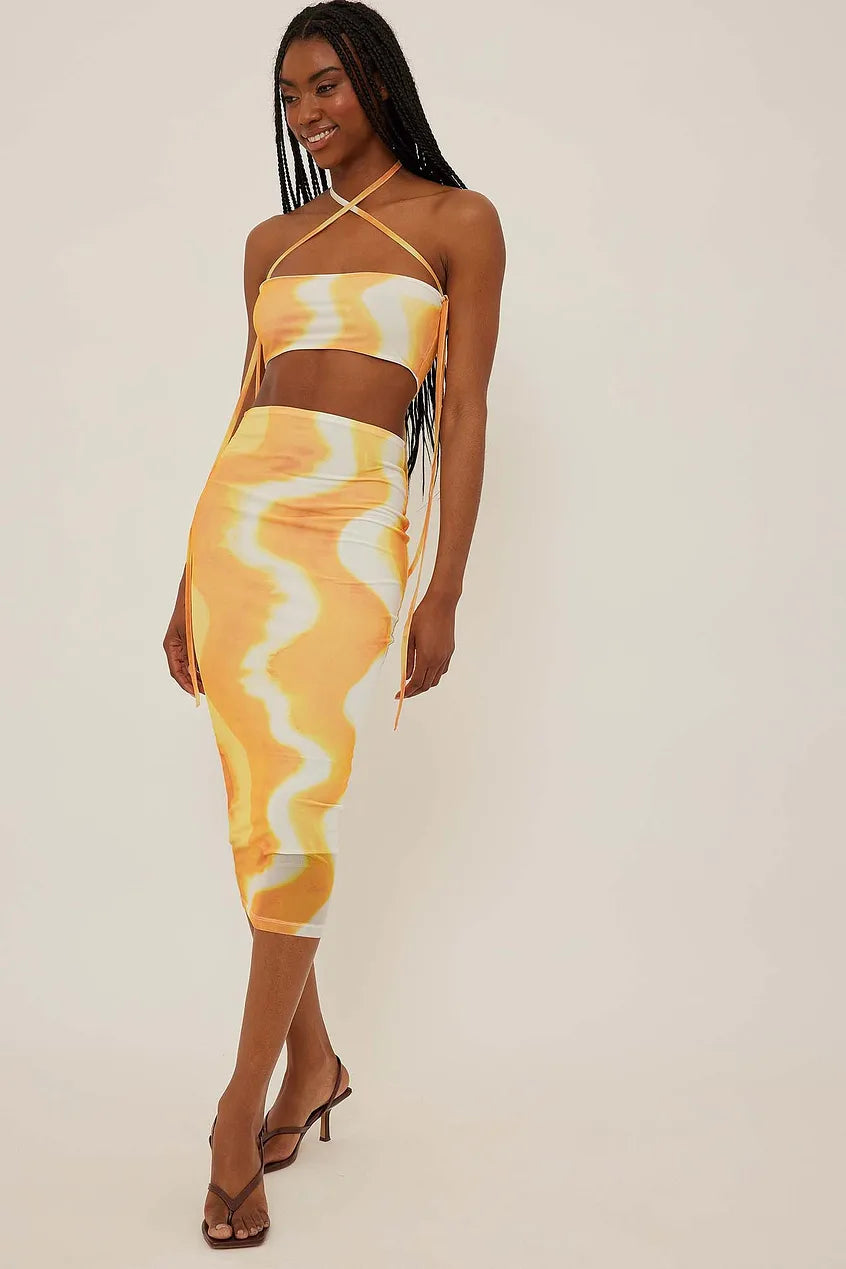 Midi Mesh Skirt