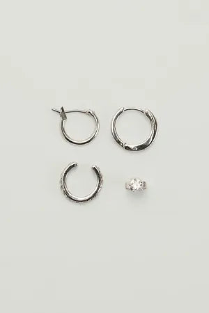 Multipack Earring Set Silver