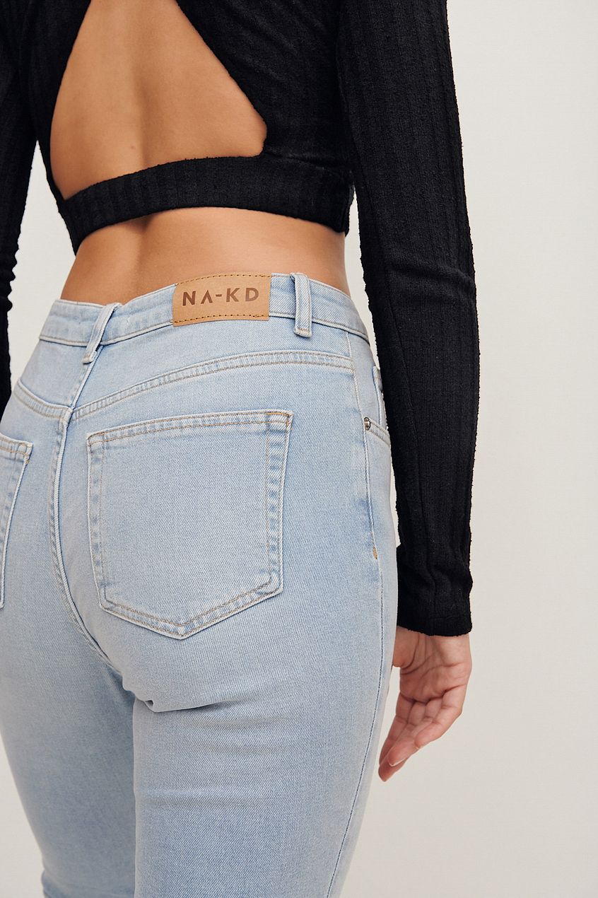High Waist Slim Denim
