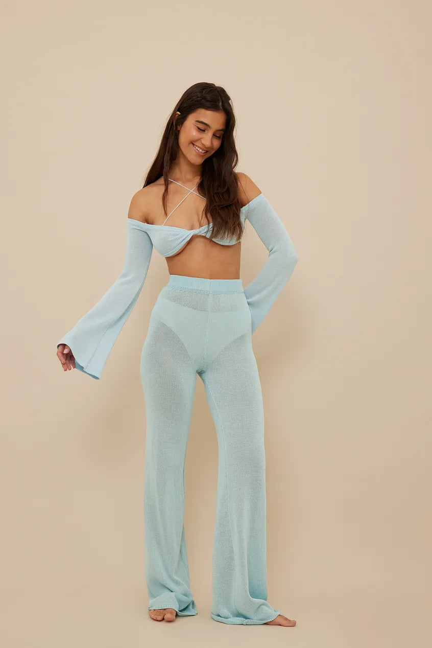 Off Shoulder Knitted Top