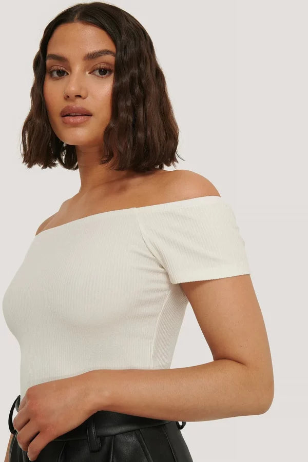 Off Shoulder Short Sleeve Top