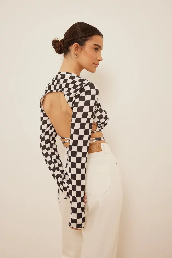 Open Back Tie Detail Top