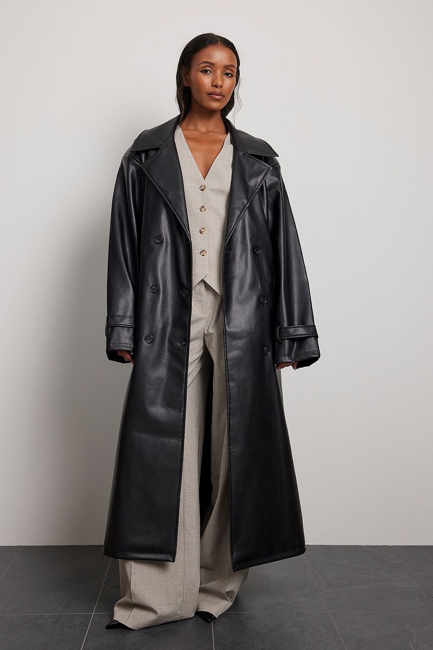 PU Trench Coat