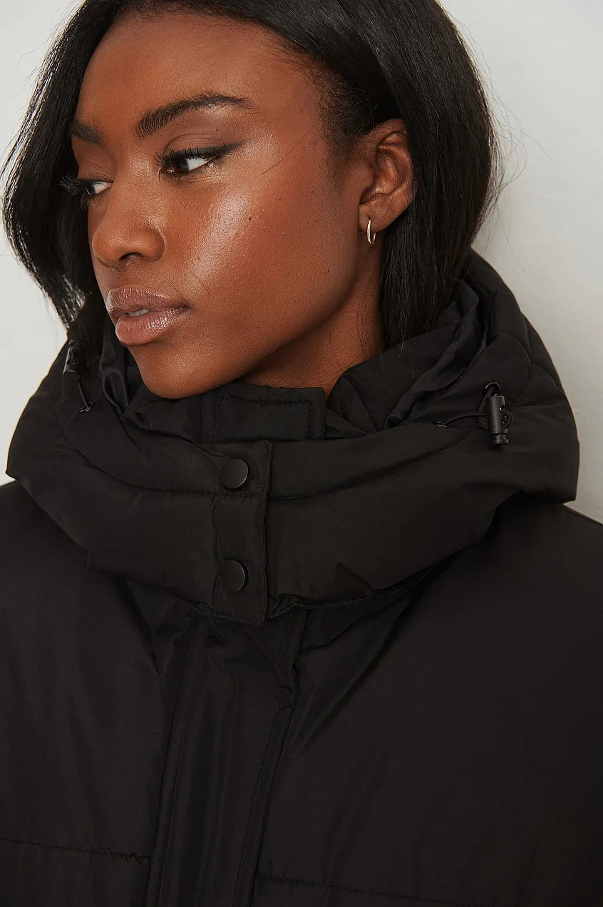 Long Padded Belted Jacket