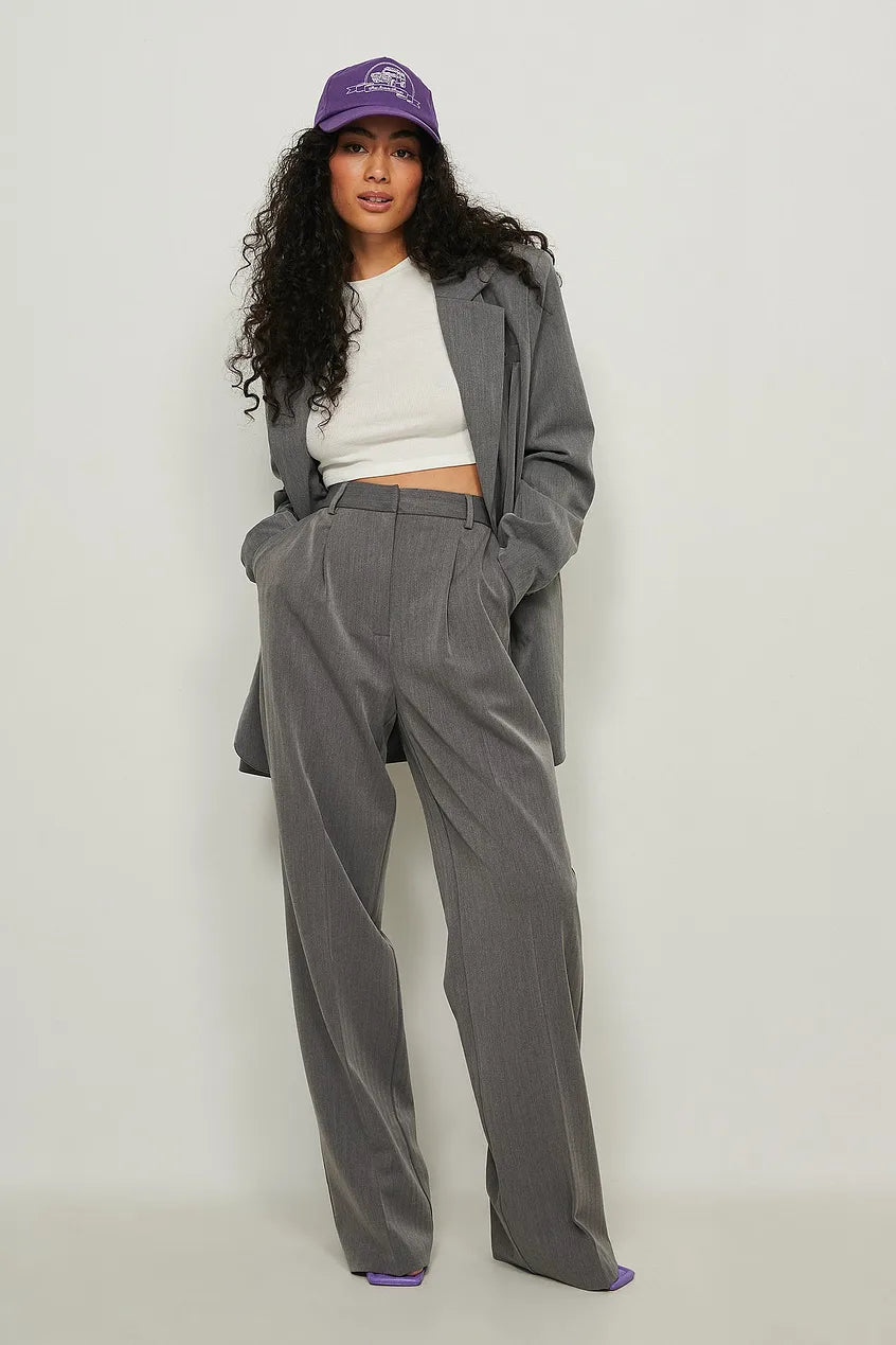 Round Neck Ribbed Long Sleeve Crop Top