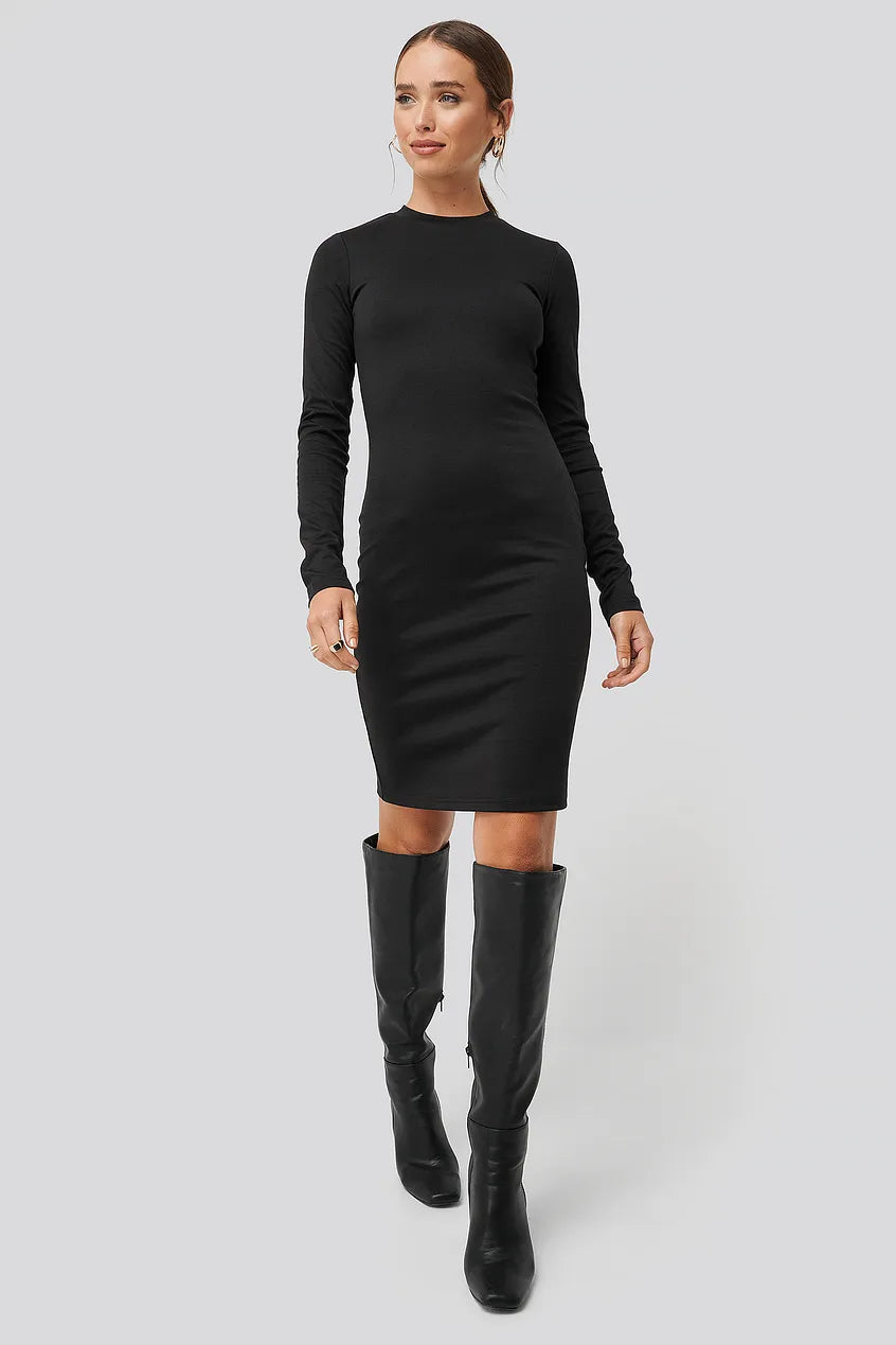 Round Neck Bodycon Dress