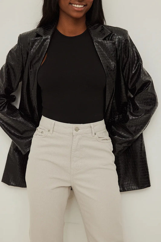 Side Slit Denim Jeans