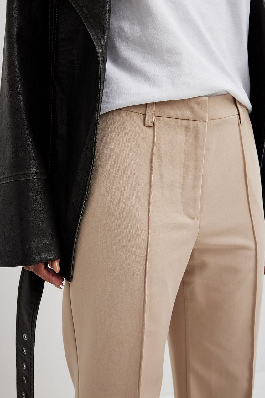 Side Slit Tailored Pants