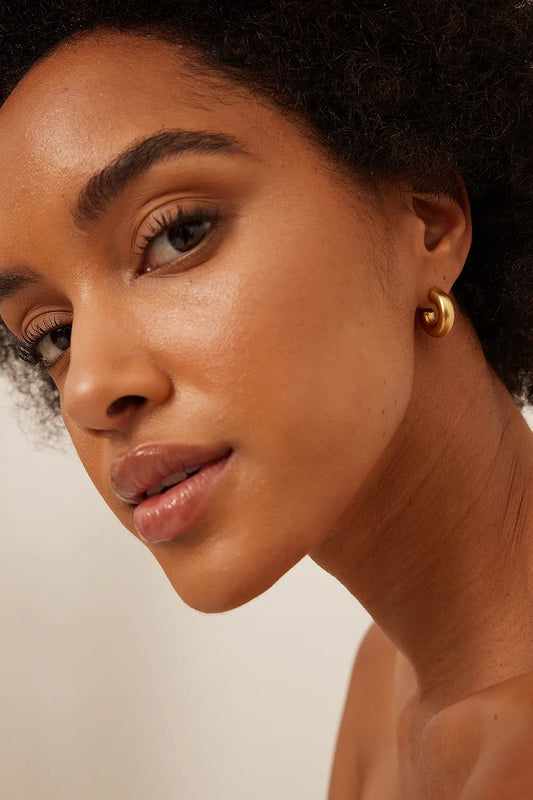 Small Chubby Gold Plated Hoops